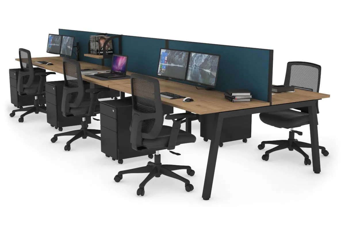 Quadro 6 Person Office Workstation [1400L x 700W]