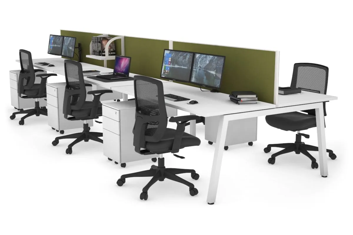 Quadro 6 Person Office Workstation [1400L x 700W]