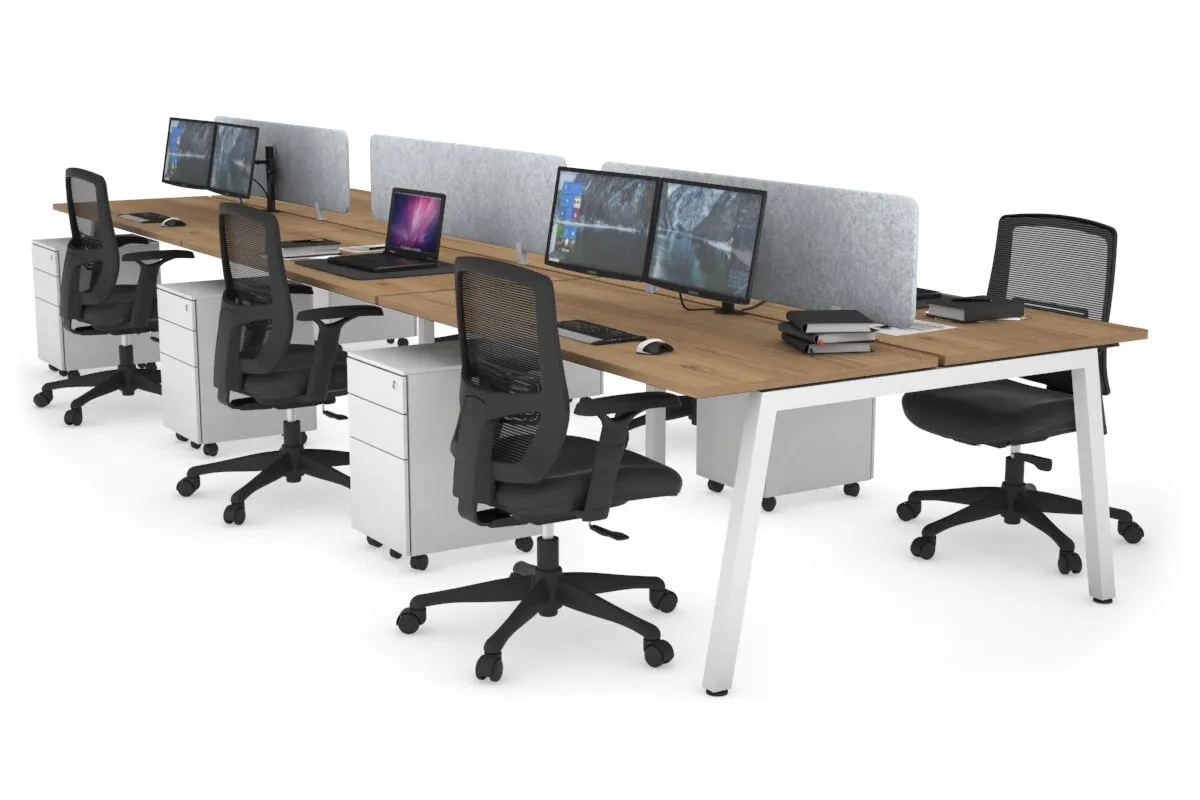 Quadro 6 Person Office Workstation [1400L x 700W]