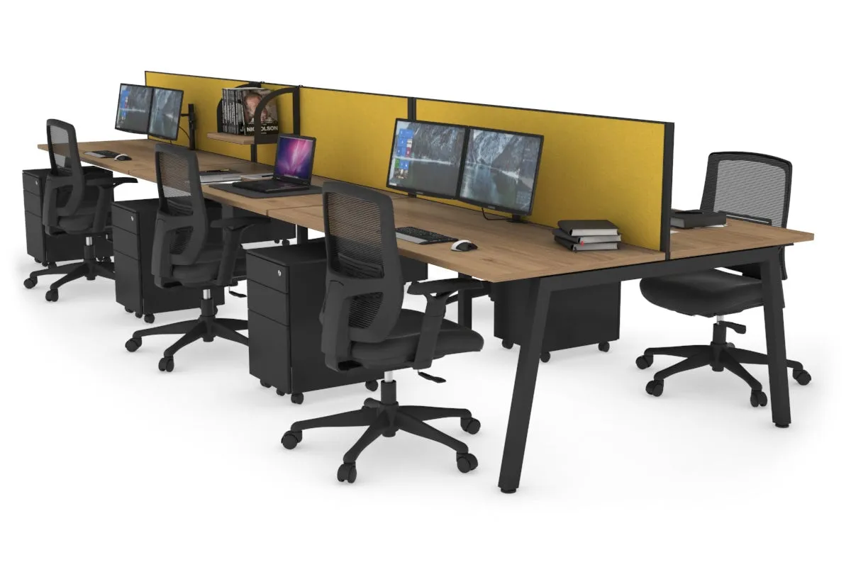 Quadro 6 Person Office Workstation [1400L x 700W]