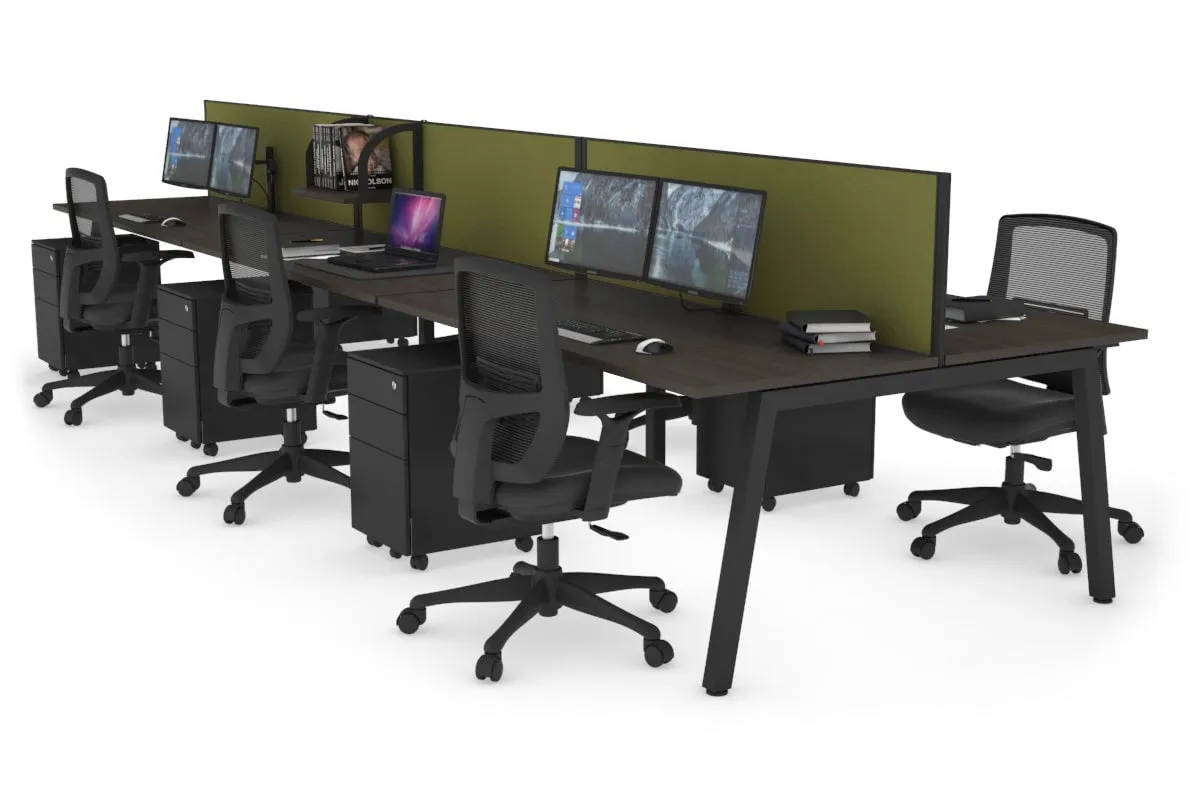 Quadro 6 Person Office Workstation [1400L x 700W]