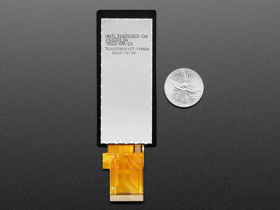 Rectangle Bar RGB TTL TFT Display - 3.2" with Cap Touch