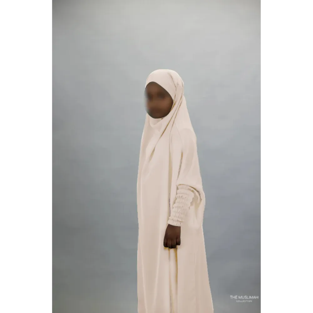 Sample Sale Size 34 Zaynab Girls Jilbaab Kids Sahara Cream