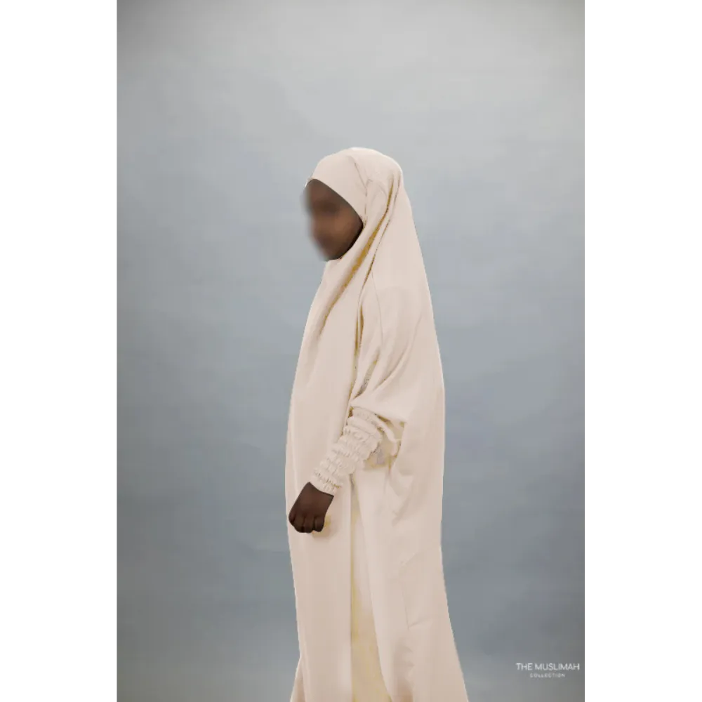 Sample Sale Size 34 Zaynab Girls Jilbaab Kids Sahara Cream