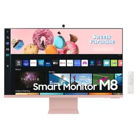 Samsung 32 Inch M8 Ultra HD 4K Smart Wi-Fi Monitor With Remote Control LS32BM80PUWXXL