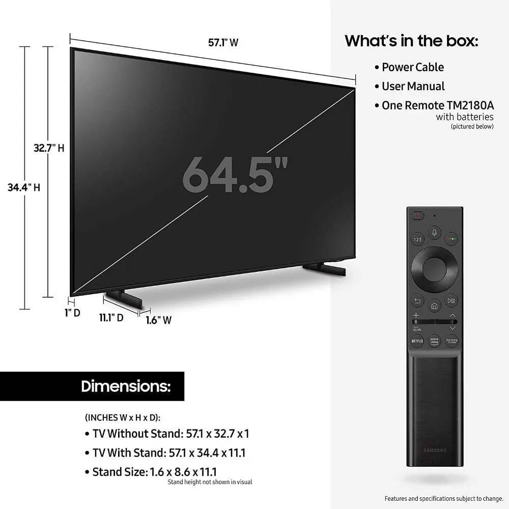 Samsung 65" Class Crystal 4K UHD - Smart TV with Alexa Built-In