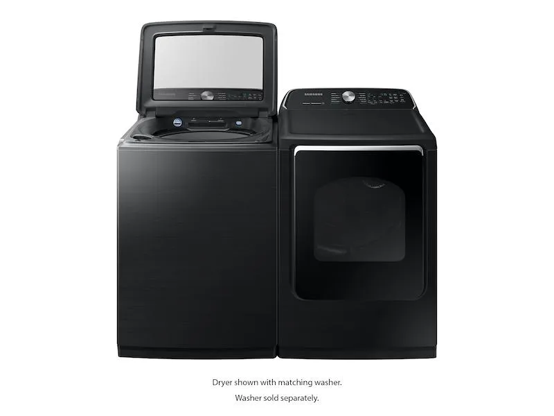 Samsung DVG54R7200V 7.4 cu. ft. Gas Dryer with Steam Sanitize  in Black Stainless Steel