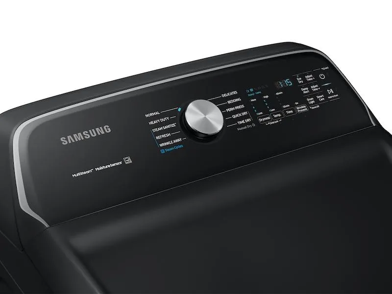 Samsung DVG54R7200V 7.4 cu. ft. Gas Dryer with Steam Sanitize  in Black Stainless Steel