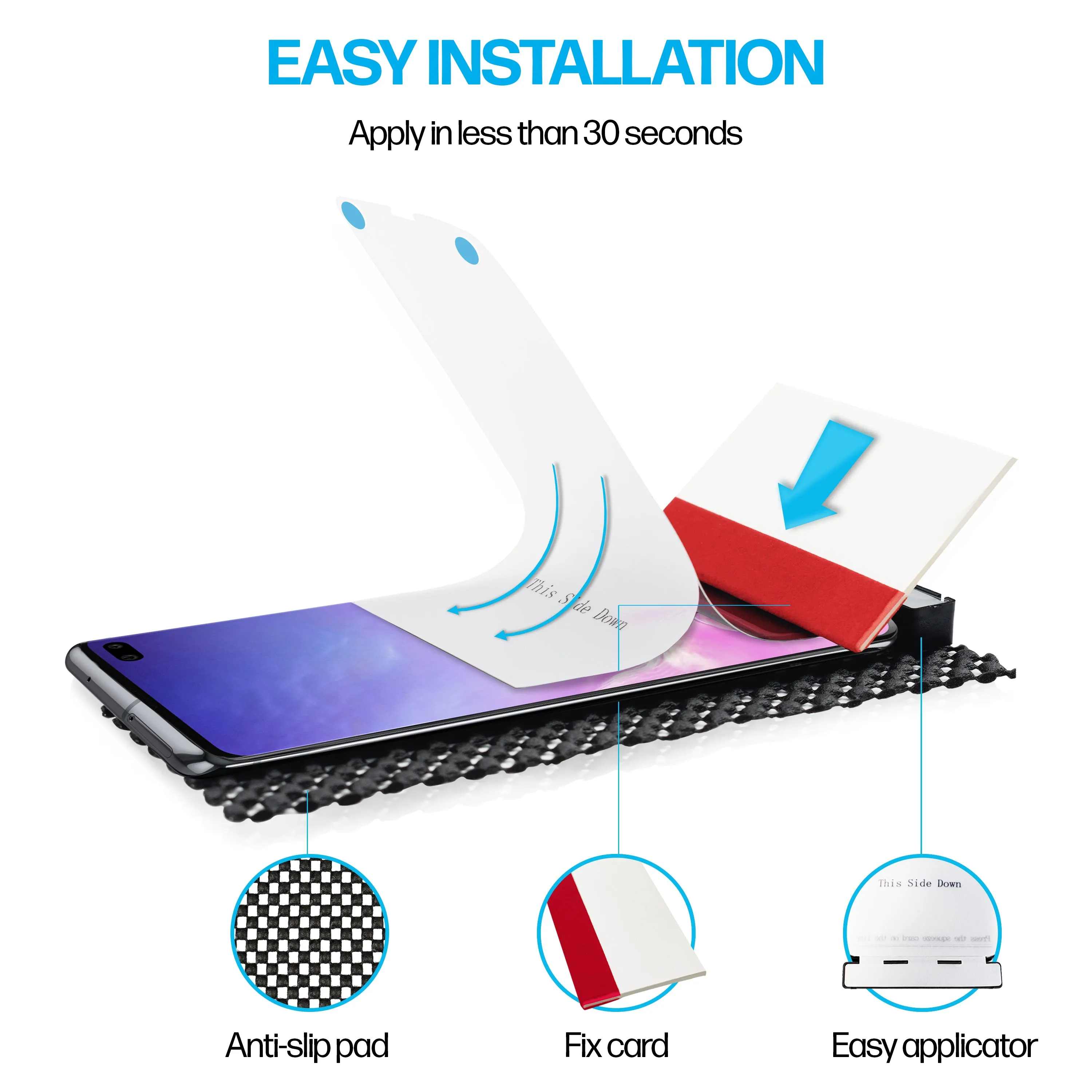 Samsung Galaxy S10 Plus TPU Anti-Scratch Screen Protector Film [2-Pack]