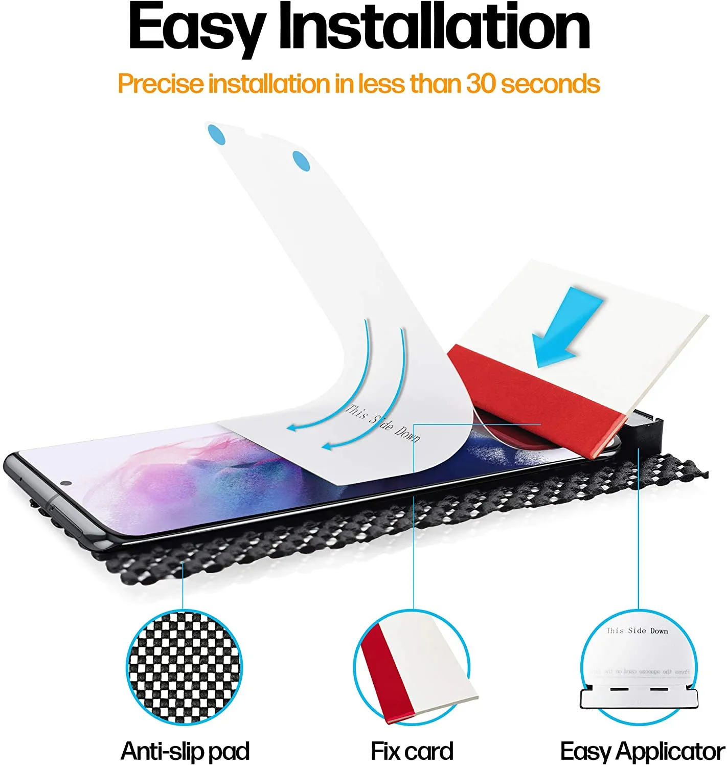 Samsung Galaxy S21 Plus Anti-Scratch Screen Protector Film [2-Pack]