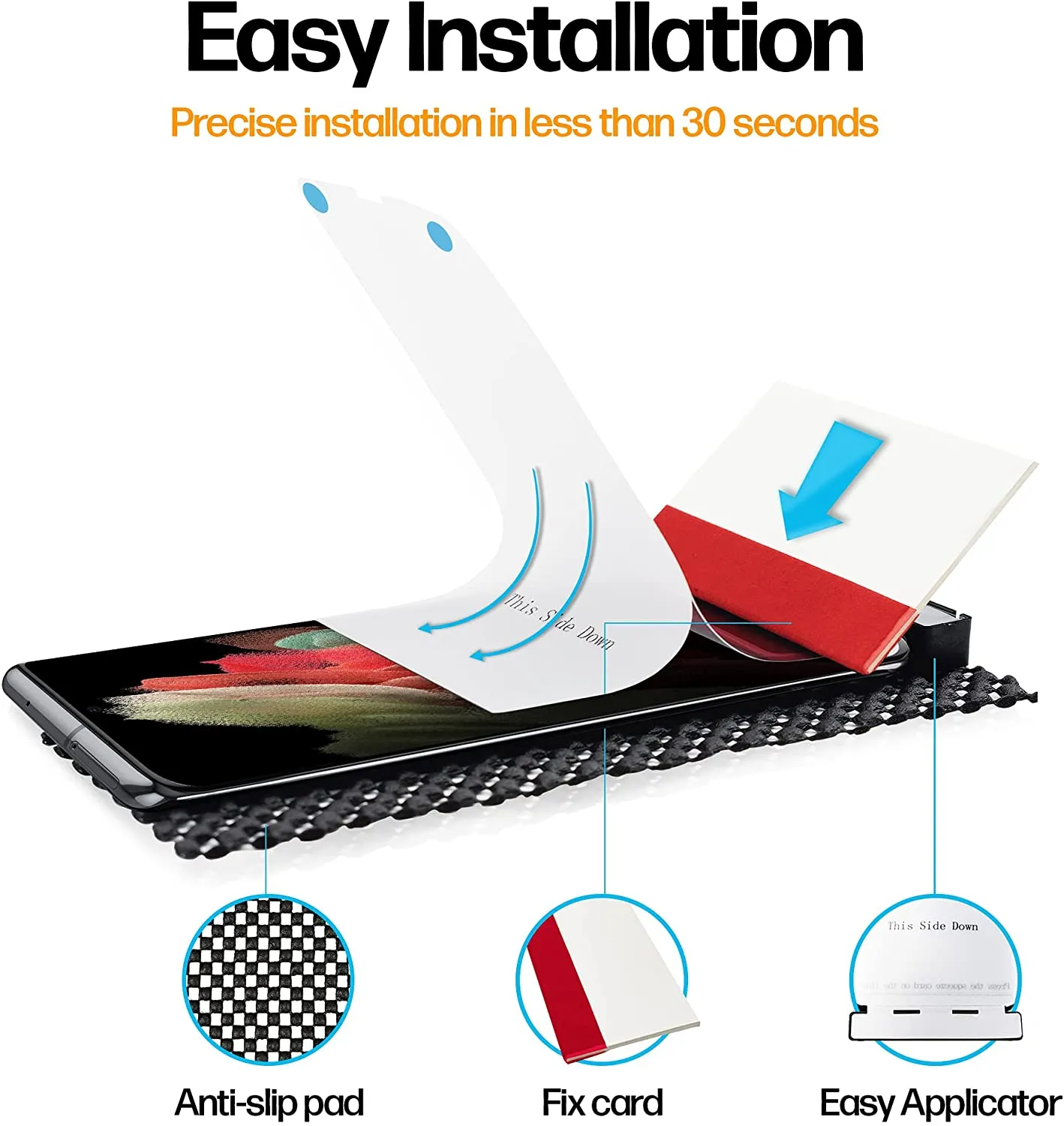 Samsung Galaxy S21 Ultra Anti-Scratch Screen Protector Film [2-Pack]