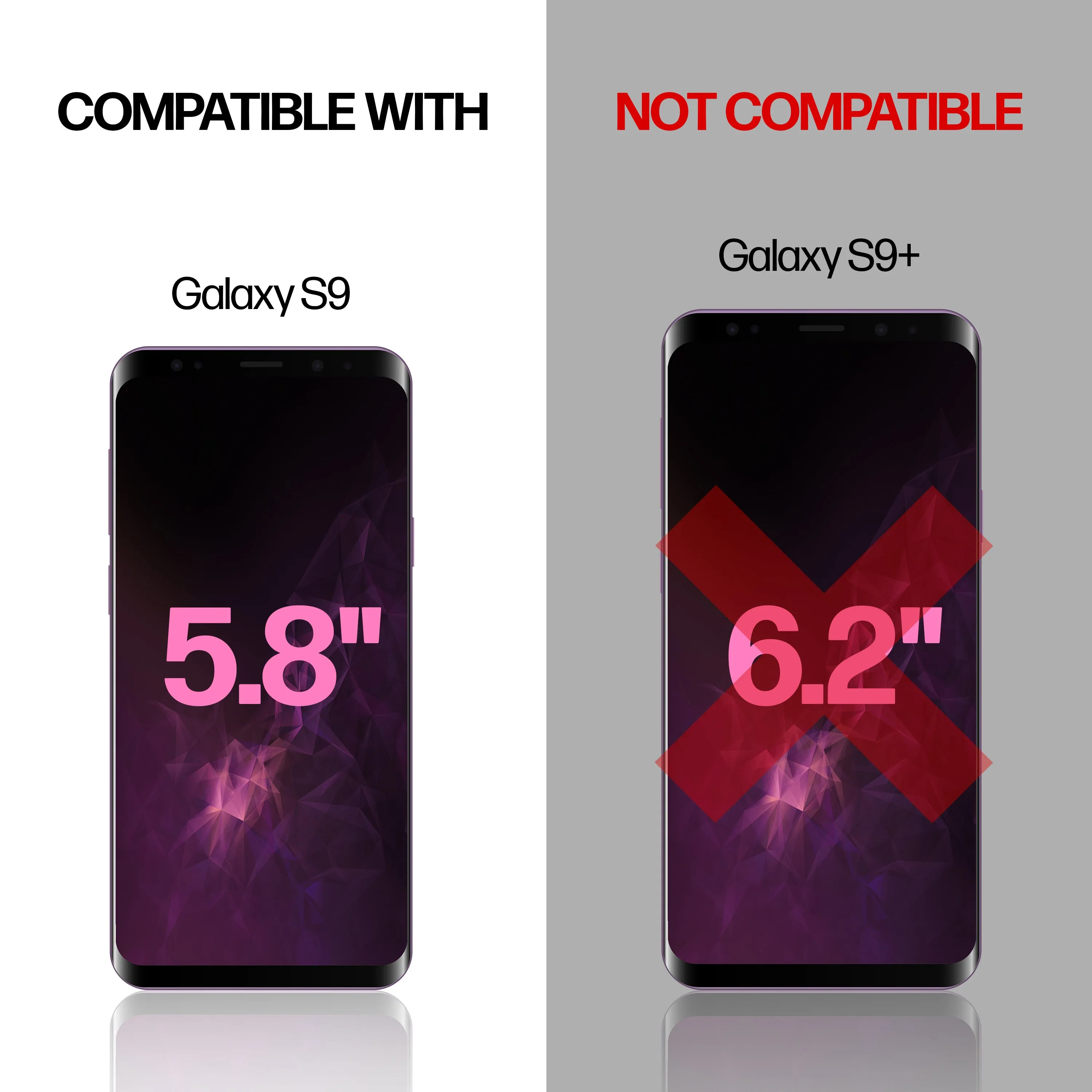 Samsung Galaxy S9 TPU Anti-Scratch Screen Protector Film [2-Pack]