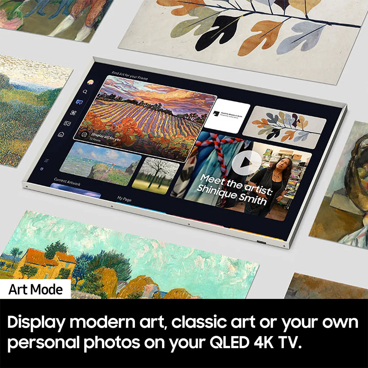 Samsung LS03D 85" 4K The Frame QLED HDR Smart TV with Slim-Fit Wall Mount & 8K HDMI Cable