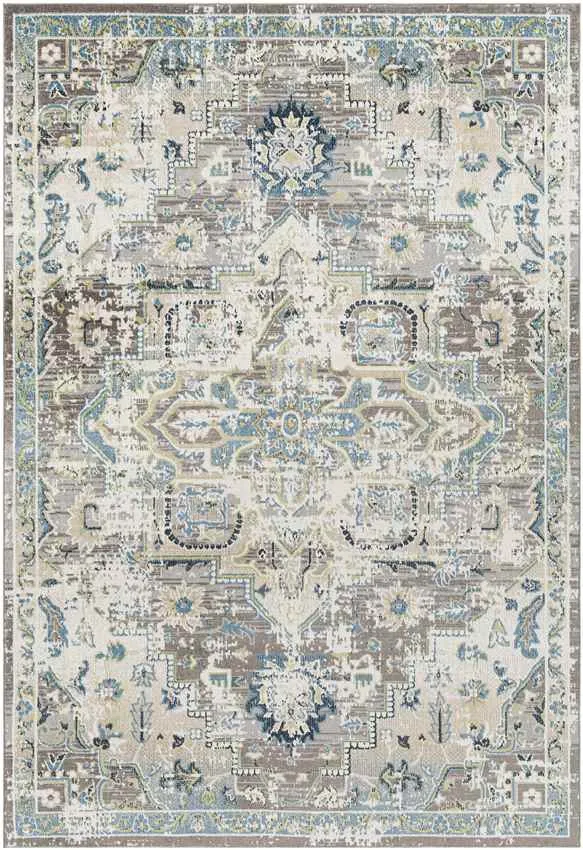 Santa Claus Traditional Taupe Washable Area Rug