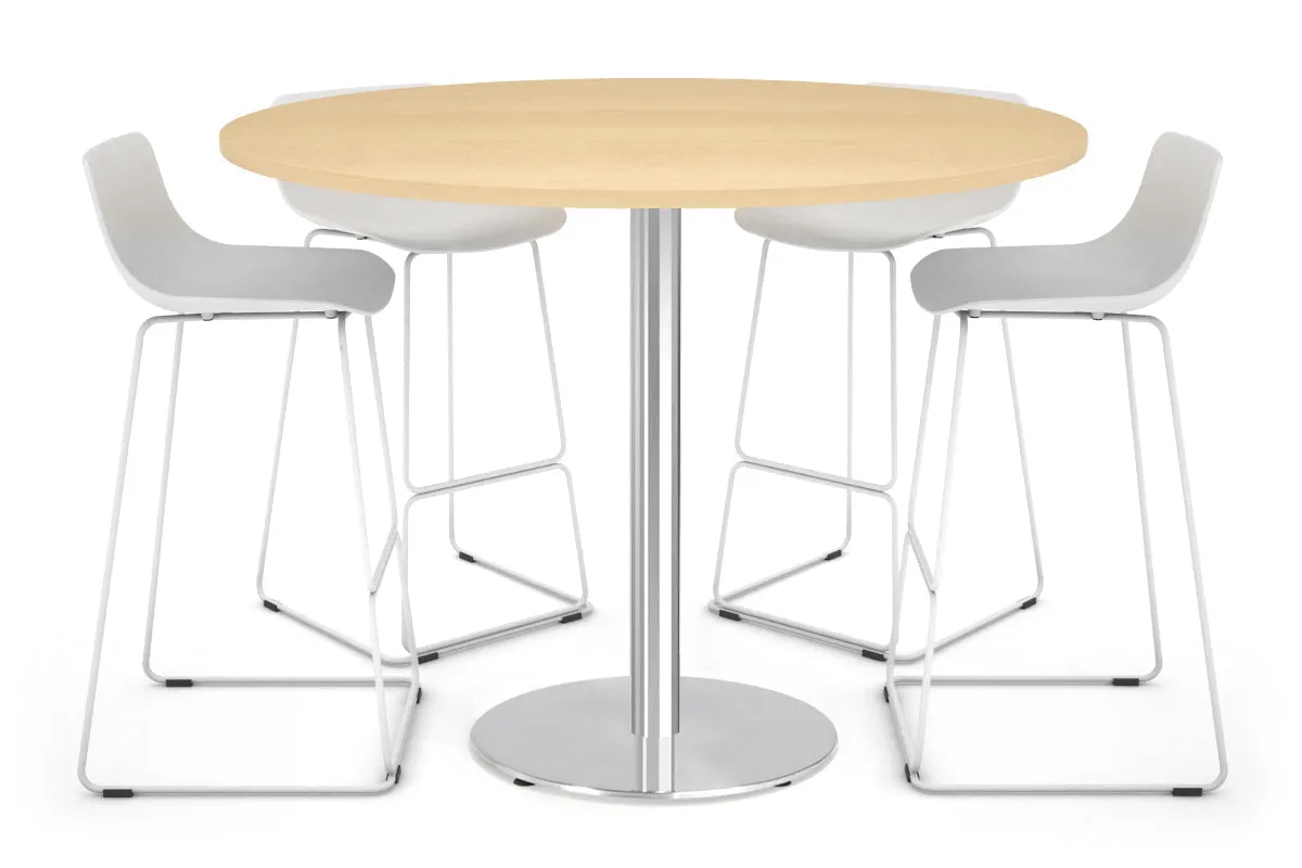 Sapphire Disc Base Tall Round Bar Counter Table [1000 mm]