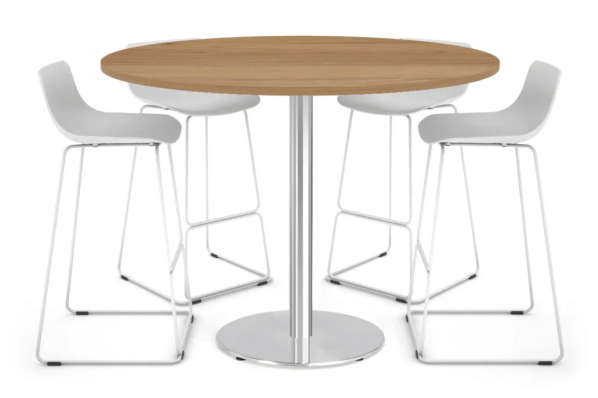 Sapphire Disc Base Tall Round Bar Counter Table [1000 mm]