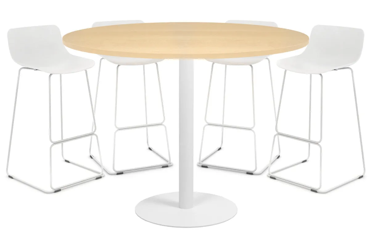 Sapphire Disc Base Tall Round Bar Counter Table [1000 mm]