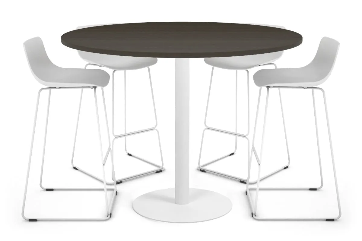 Sapphire Disc Base Tall Round Bar Counter Table [1000 mm]