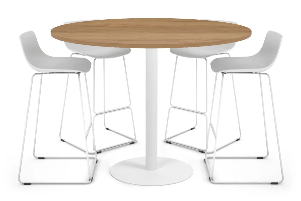 Sapphire Disc Base Tall Round Bar Counter Table [1000 mm]