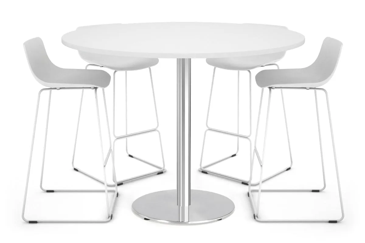 Sapphire Disc Base Tall Round Bar Counter Table [1000 mm]