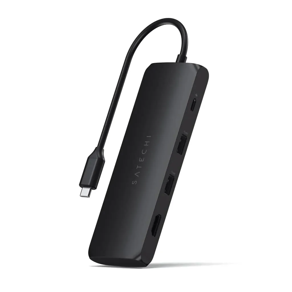 Satechi USB-C Hybrid Multiport Adapter with SSD Enclosure (Black)