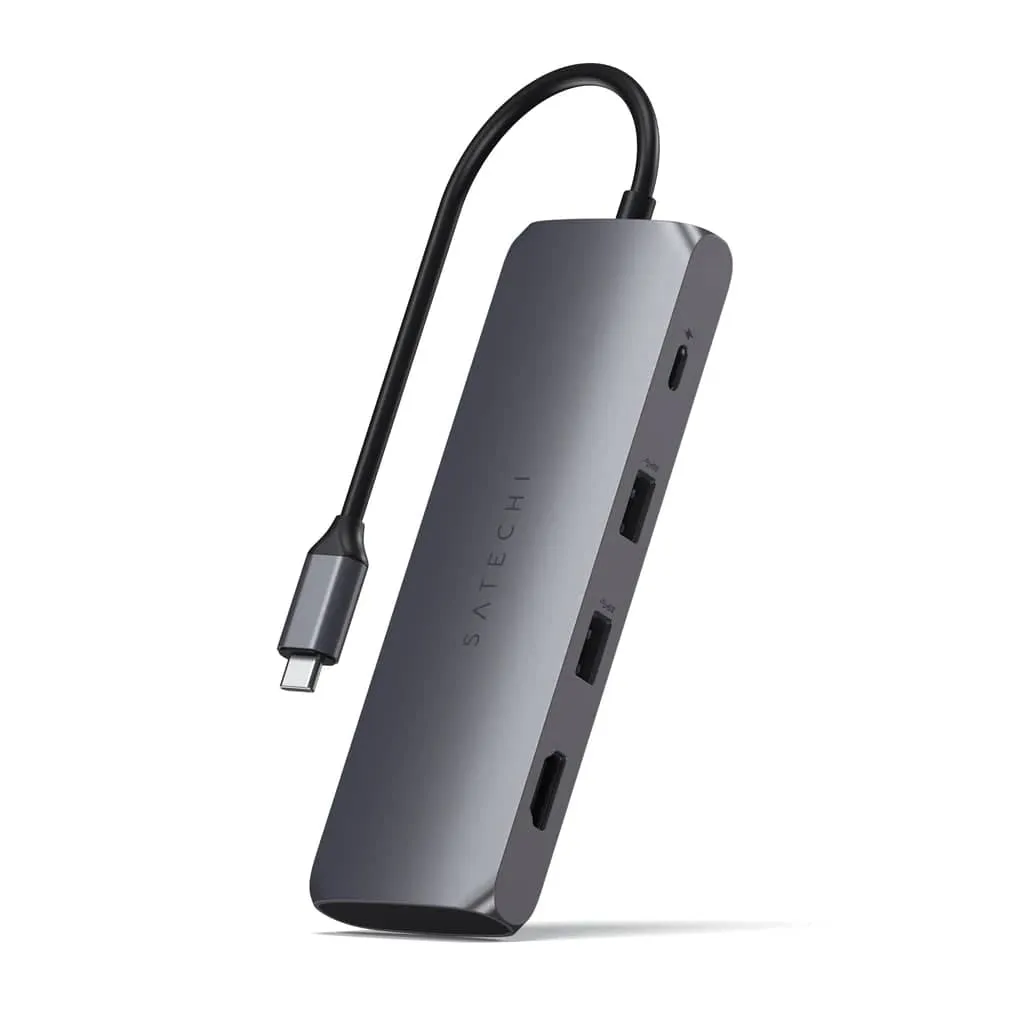 Satechi USB-C Hybrid Multiport Adapter with SSD Enclosure (Space Grey)