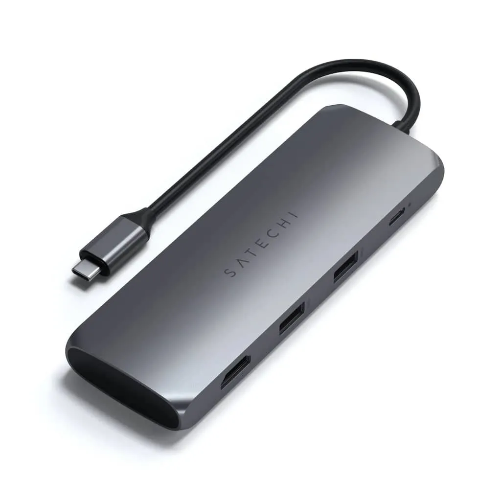 Satechi USB-C Hybrid Multiport Adapter with SSD Enclosure (Space Grey)