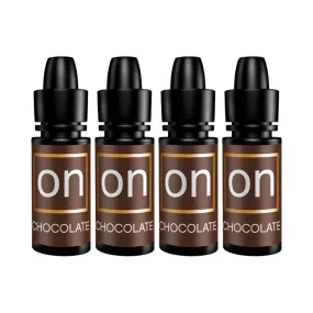 Sensuva ON Chocolate Arousal Oil 4-Pack 5 ml Large Boxes