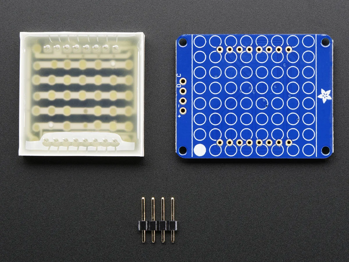 Small 1.2" 8x8 Bright Square LED Matrix   Backpack