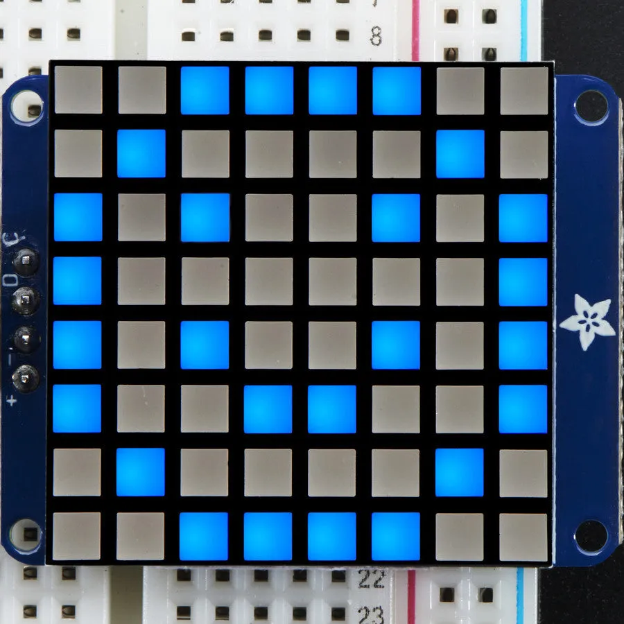 Small 1.2" 8x8 Bright Square LED Matrix   Backpack