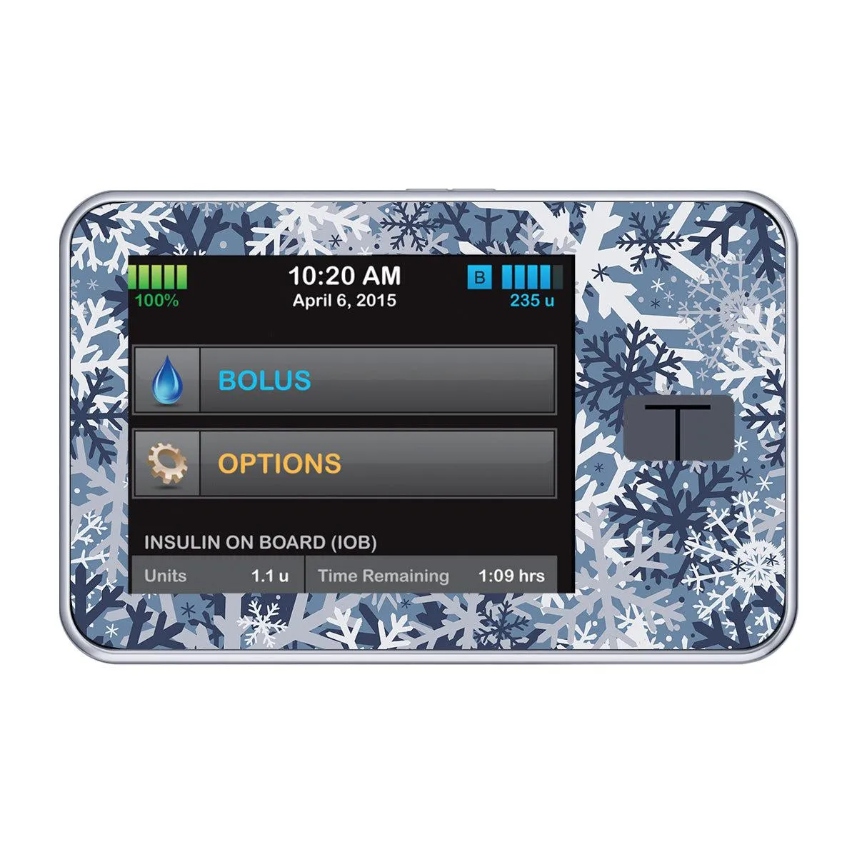 Snowy Camo Sticker for Tandem t:slim