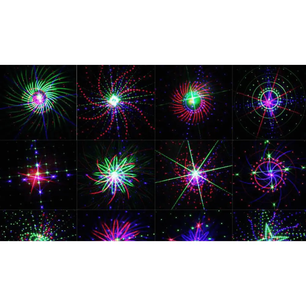 Spectrum Cannon RGB Moving 16 Pattern Laser Projector with Bluetooth Speaker (SL-39)