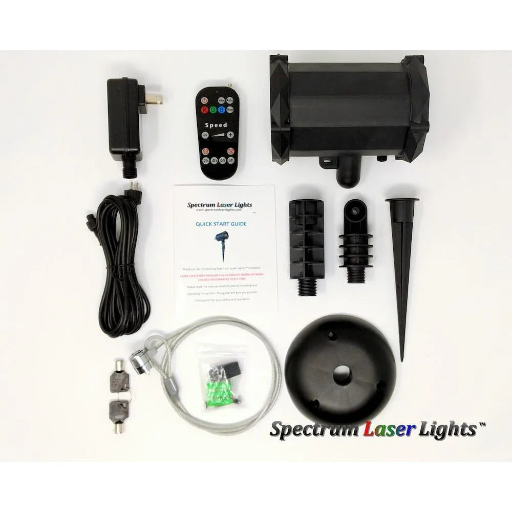 Spectrum Cannon RGB Moving 16 Pattern Laser Projector with Bluetooth Speaker (SL-39)