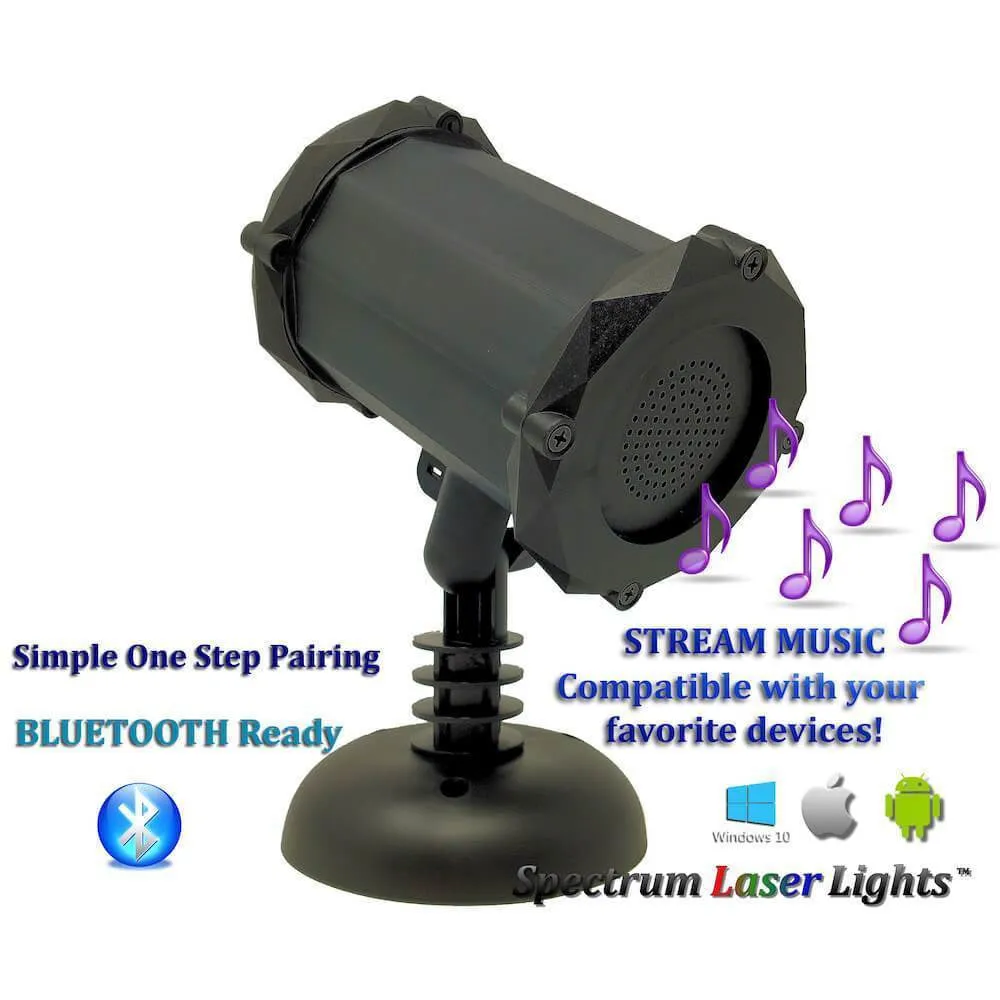 Spectrum Cannon RGB Moving 16 Pattern Laser Projector with Bluetooth Speaker (SL-39)