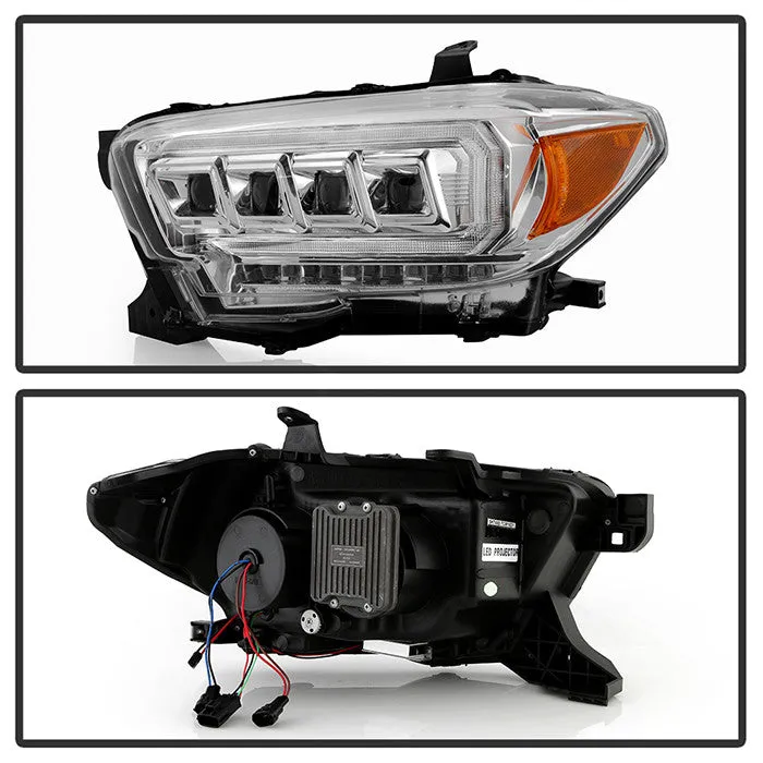 Spyder Apex Toyota Tacoma 16- 22 SEQ Signal Headlights Chrome