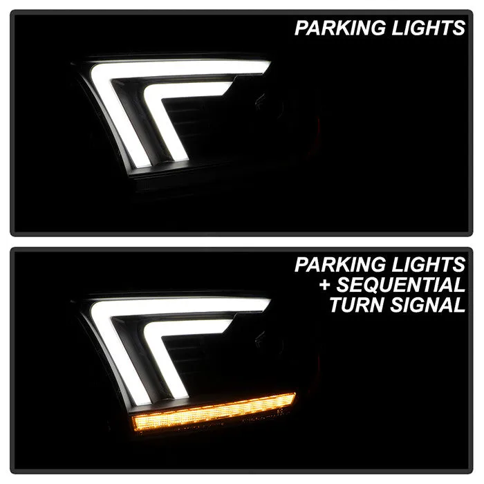 Spyder Dodge Durango 11-13 SEQ Bar Headlights Black