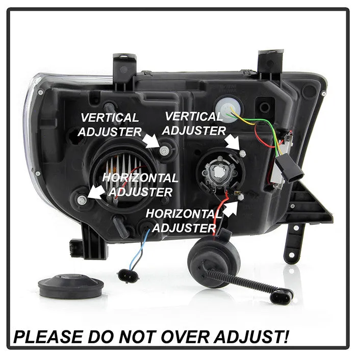 Spyder Toyota Tundra 07-09 / SEQuoia 08-10 Pro Headlights Black