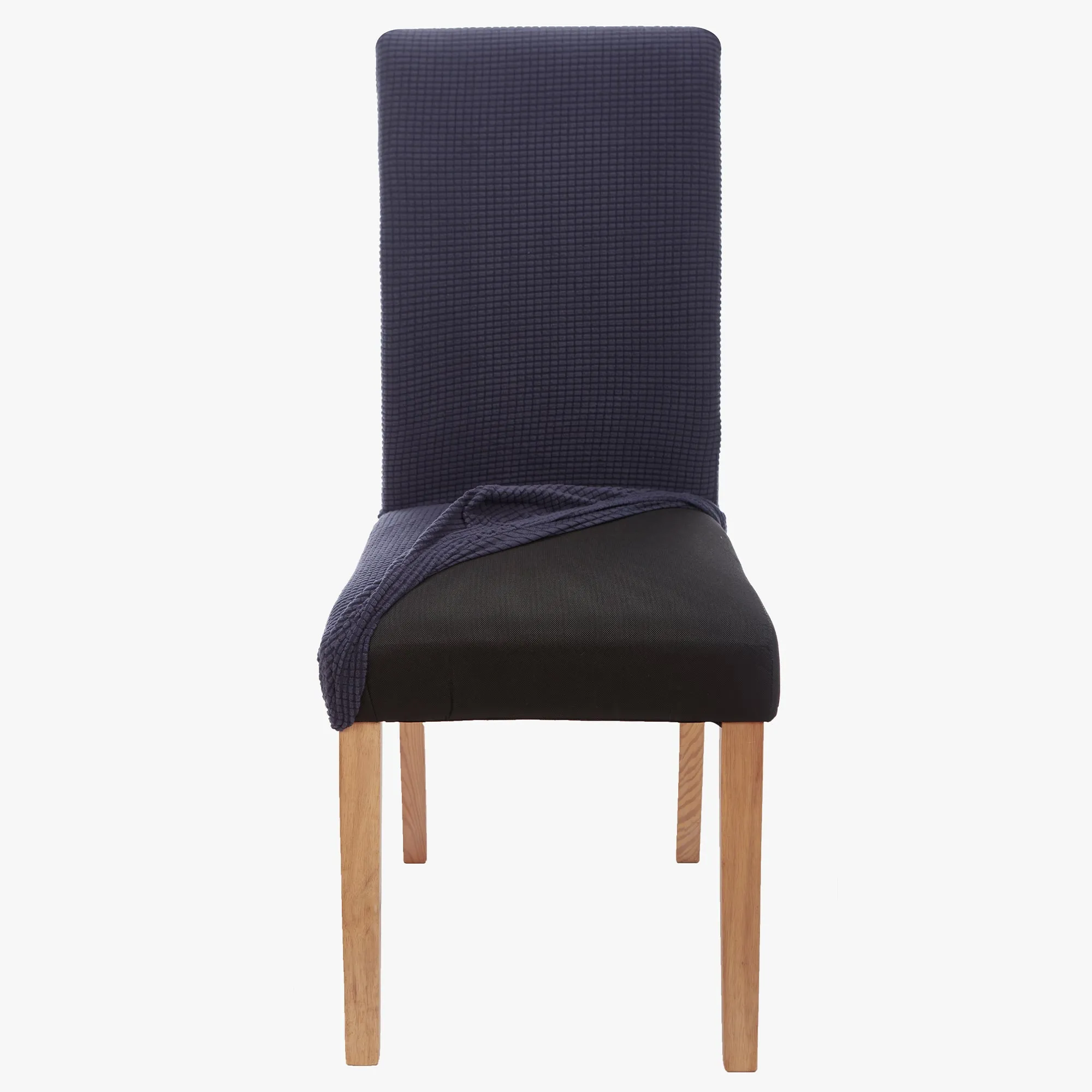 Stretch Chair Covers Slipcovers (Pack of 4, Navy Blue)