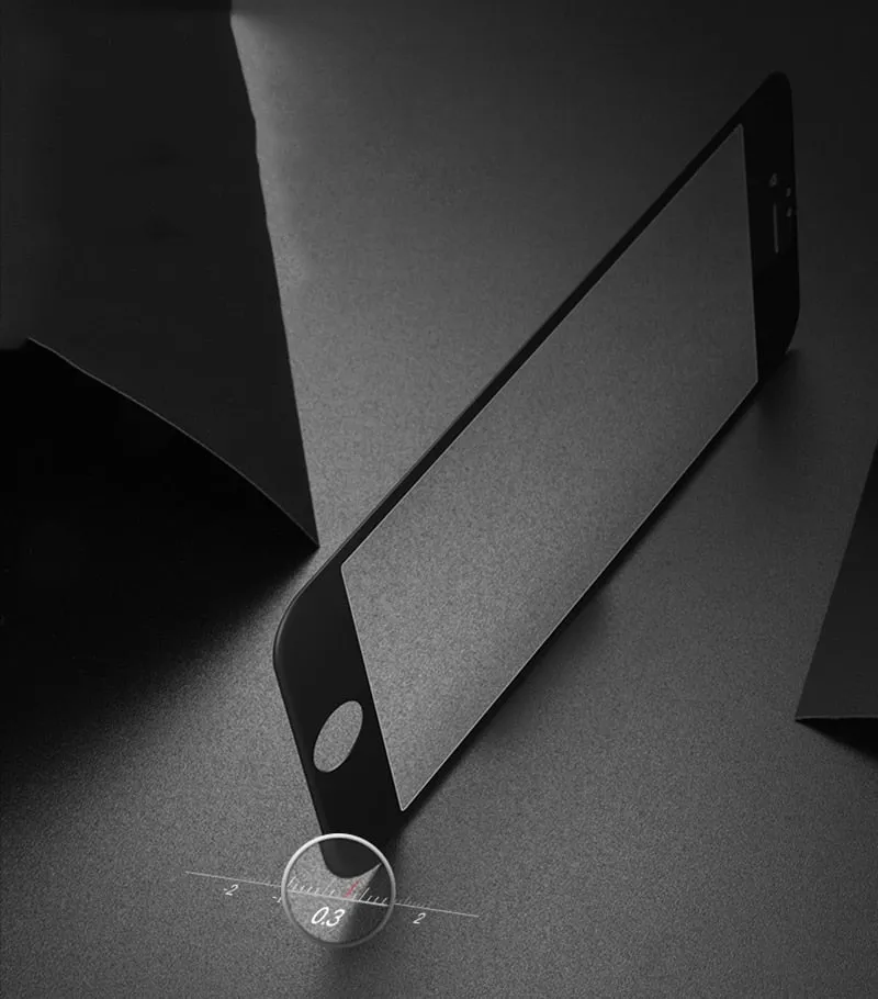 Suntaiho 5D Cold Carving Full Cover Tempered Glass for iPhone 8 7 Plus 6 XS Max