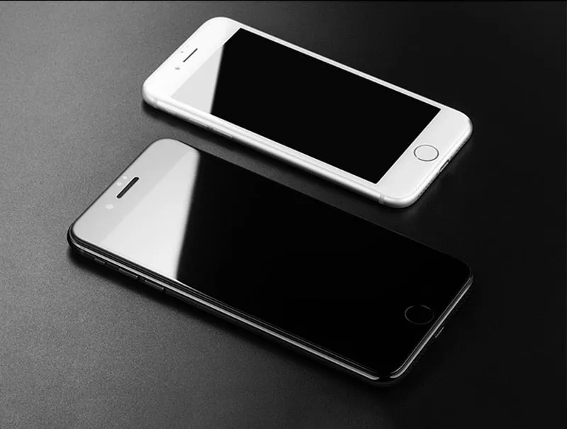 Suntaiho 5D Cold Carving Full Cover Tempered Glass for iPhone 8 7 Plus 6 XS Max