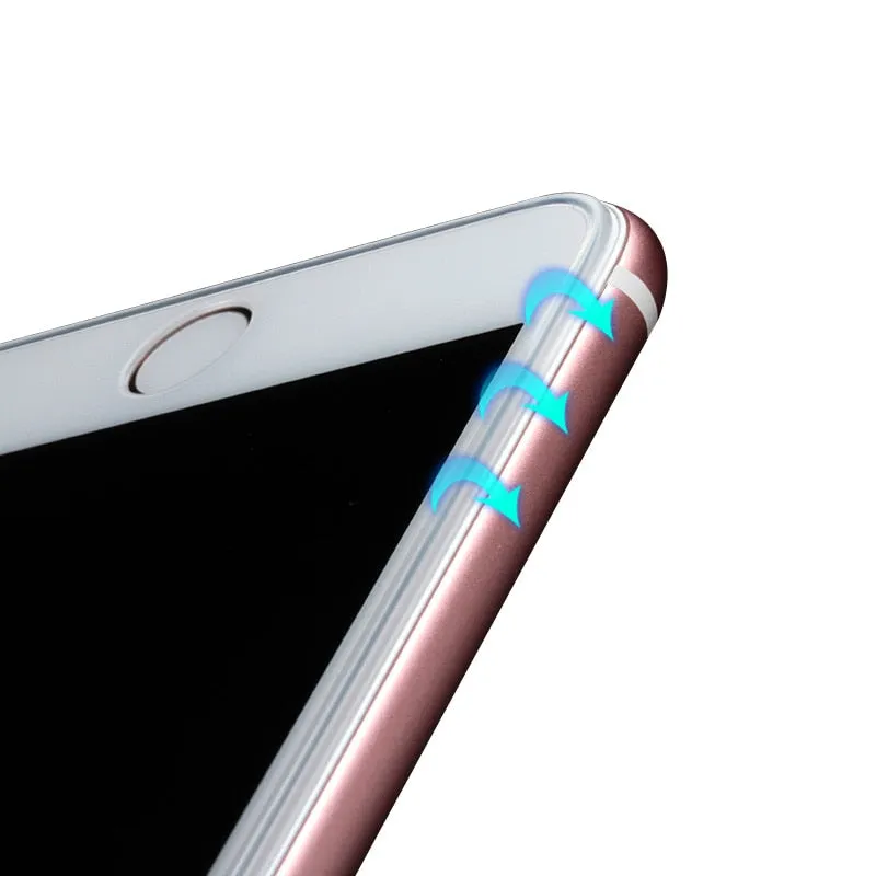 Suntaiho 5D Cold Carving Full Cover Tempered Glass for iPhone 8 7 Plus 6 XS Max