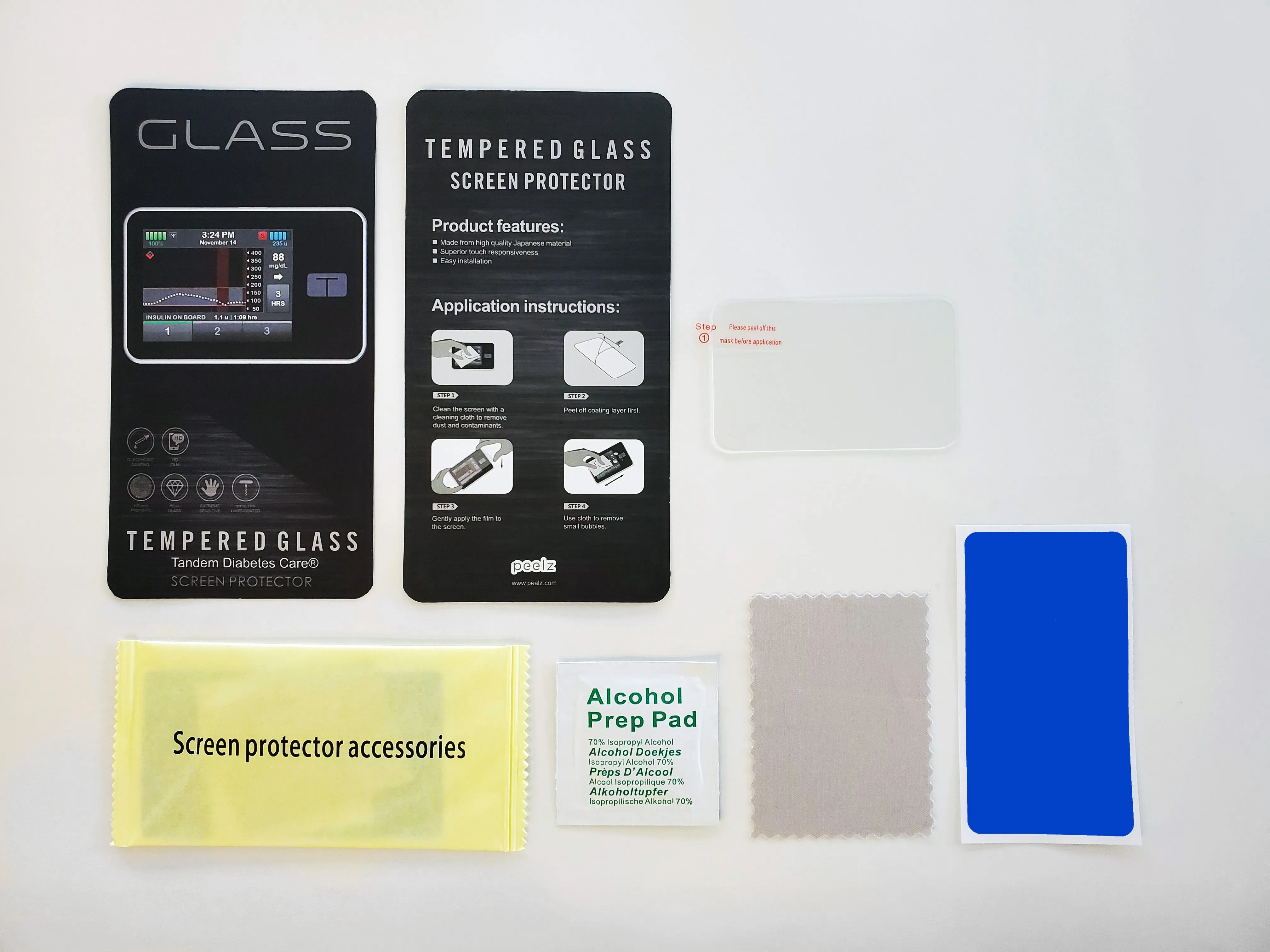 Tempered Glass Screen Protector for Tandem t:slim ® Diabetes Care