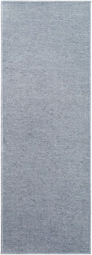 Tobey Solid and Border Light Gray Washable Area Rug