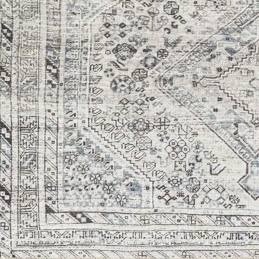 Tonganoxie Traditional Ivory Washable Area Rug