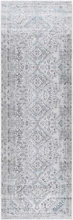 Tonganoxie Traditional Ivory Washable Area Rug