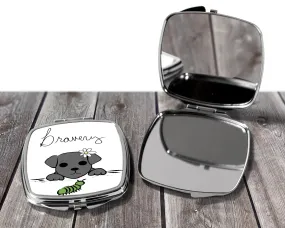 Unique Bravery Illustration - Inspiring Gift Mirror for Daily Motivation