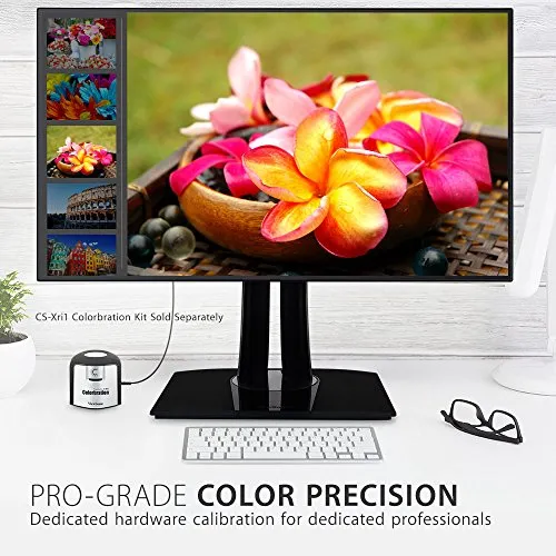 ViewSonic VP3268-4K PRO 32" 4K Monitor with 100% sRGB Rec 709 HDR10 14-bit 3D LUT Color Calibration for Photography and Graphic Design