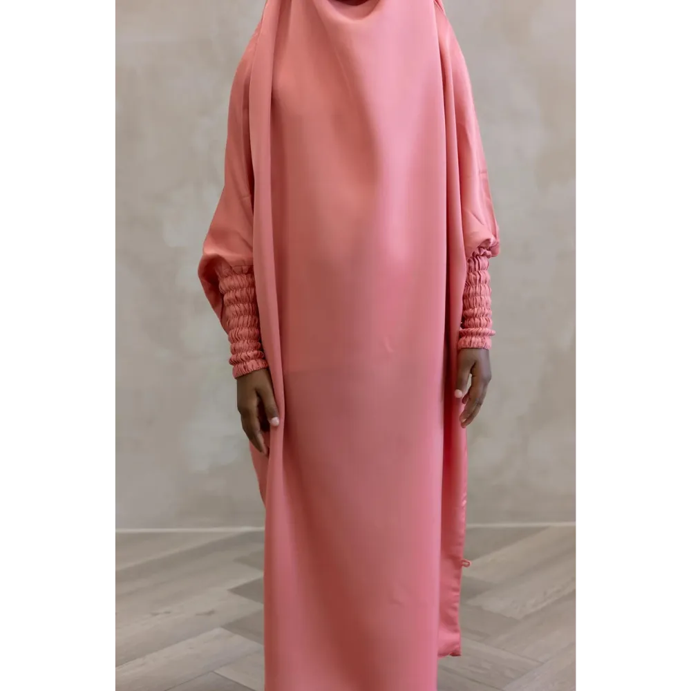 Zaynab Girls Jilbaab Kids Coral Pink